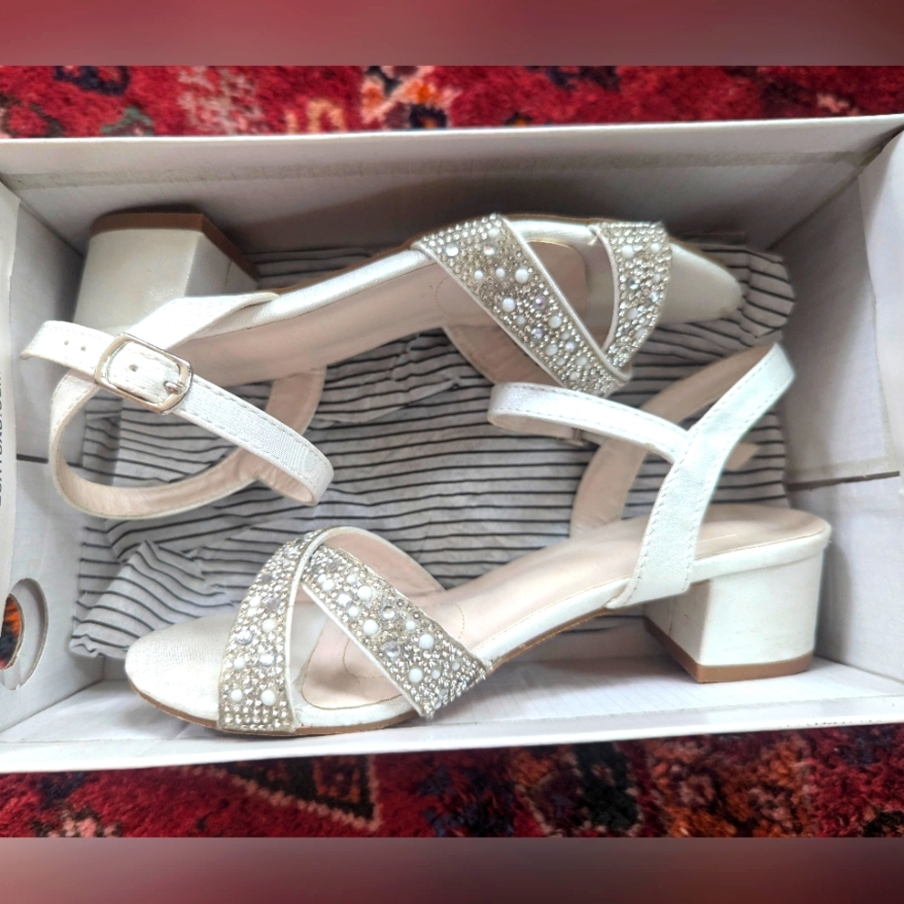 White Strappy Sandals for Girls